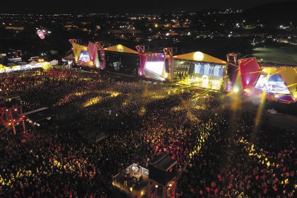 Vista aérea do festival João Rock