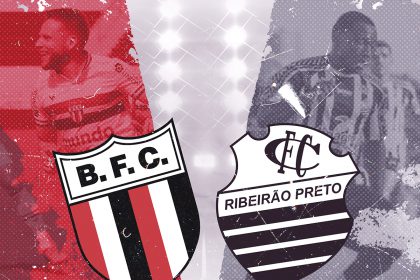 Emblema dos times Botafogo Futebol Clube e Comercial Futebol Clube