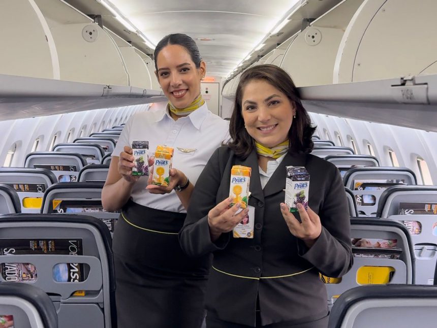 Suco Prat's é a nova parceira da Voepass Linhas Aéreas - Foto: Divulgação